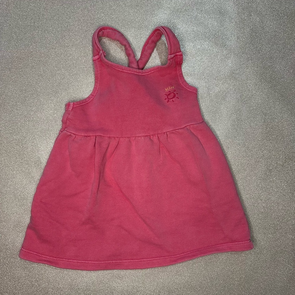 Zara pink toddler sweatshirt dress 18-24 months